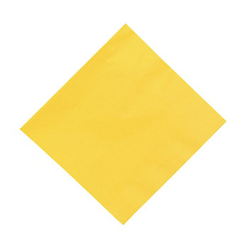 6 1/2" Bulk 50 Ct. Mimosa Yellow Disposable Paper Luncheon Napkins
