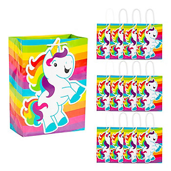 Rainbow Unicorn - DIY Party Supplies - Magical Unicorn Baby Shower or Birthday Party DIY Wrapper Favors & Decor - 15 ct