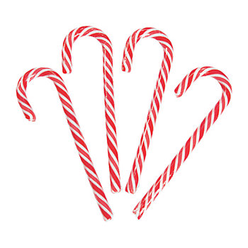 6" 12 oz. Large Classic Peppermint Candy Canes - 12 Pc.