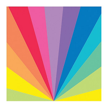 6 ft. Bright Color Rainbow Plastic Backdrop Banner