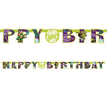 6 ft. Teenage Mutant Ninja Turtles: Mutant Mayhem&#8482; Jointed Happy Birthday Cardstock Banner