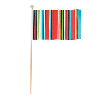 6" x 4" Small Fiesta Sarape Flags - 12 Pc.
