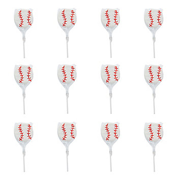 7 oz. Baseball-Shaped Fruit Lollipops – 12 Pc.
