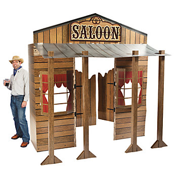 73" 3D Large Saloon Cardboard Cutout Stand-Up