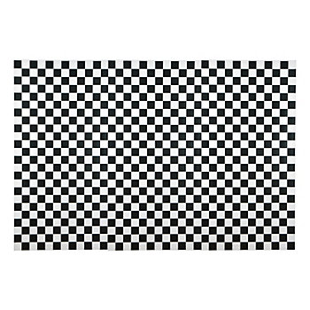9 Ft. x 6 Ft. Black & White Checkered Polyester Backdrop Banner