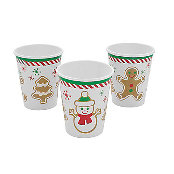 Reindeer Names Paper Coffee Cups 8ct