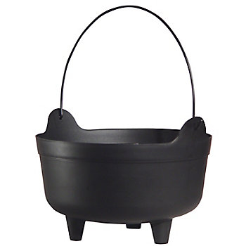 9" x 9" Black Plastic Kettle Decoration