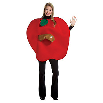 Adults Apple With Worm Costume