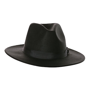 Adults Black Fedora Hat