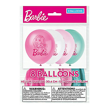 Barbie™ 12" Latex Balloons - 8 Pc.