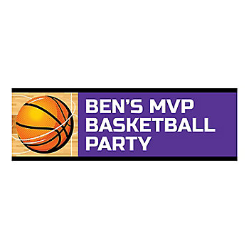 Basketball Party Custom Banner