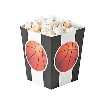 Basketball Popcorn Boxes - 24 Pc.