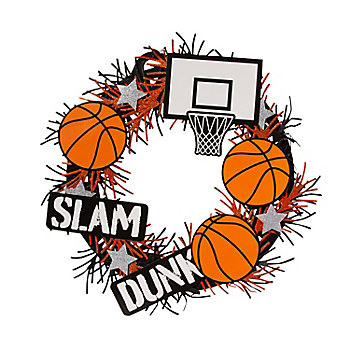 Basketball Wreath Craft Kit - Makes 1