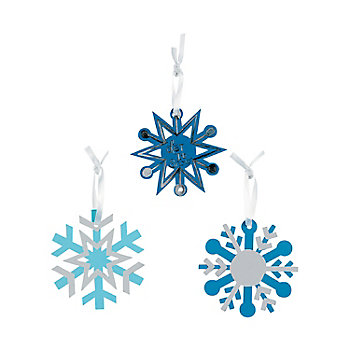 Goofy Snowflake Ornament Craft Kit - Makes 24