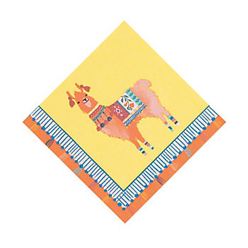 Boho Llama Beverage Napkins - 20 Pc.