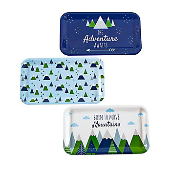 Born to Move Mountains Serving Trays - 3 Pc.