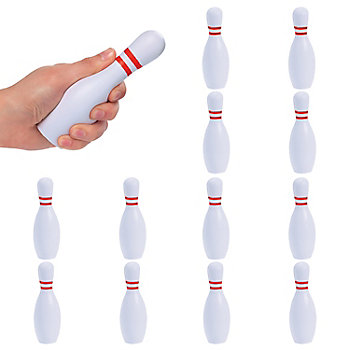 Bowling Pin Stress Toys - 12 Pc.