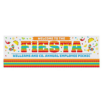 Bright Piñata Fiesta Custom Banner