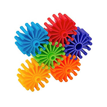 Bulk 100 Pc. Mini Connecting Gear Shapes Building Blocks Set
