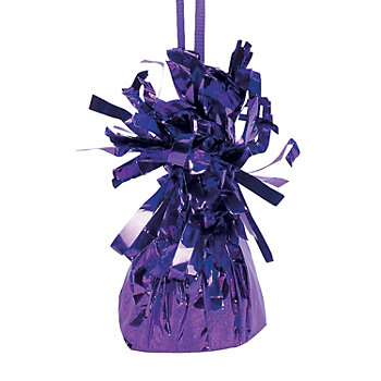 Bulk  12 Pc. Purple Metallic Balloon Weights