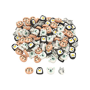 Bulk 144 Pc. Winter Animals Mini Erasers