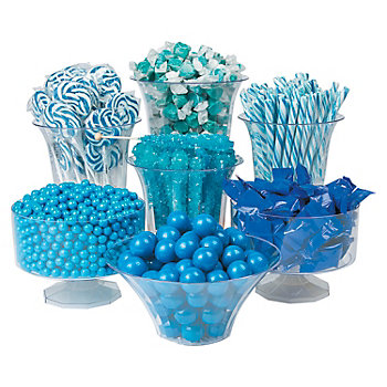 blue candy buffet