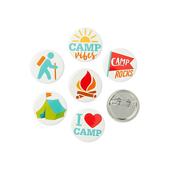Bulk 48 Pc. Camp Mini Buttons