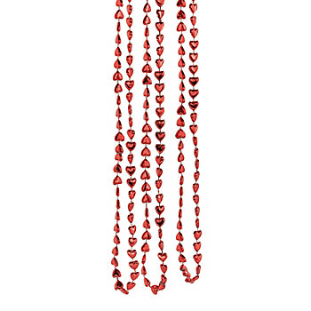 Bulk 48 Pc. Heart-Shaped Mardi Gras Bead Necklaces