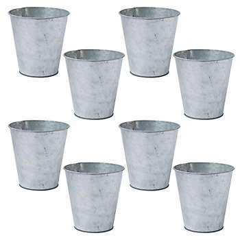 Bulk 48 Pc. Medium Galvanized Pots