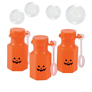 Bulk  48 Pc. Mini Jack-O’-Lantern Bubble Bottles