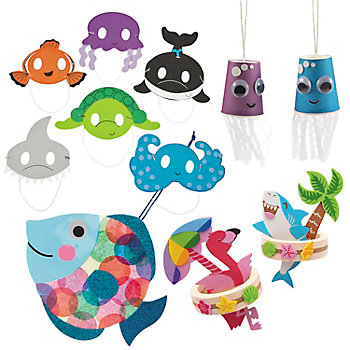 Bulk 48 Pc. Super Sealife Craft Kit for 12