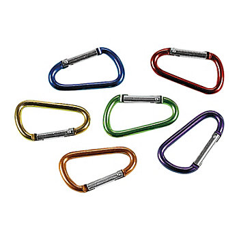 Bulk 50 Pc. Colorful Keychain Carabiner Clips