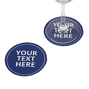 Bulk 50 Pc. Personalized Open Text Coasters