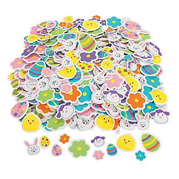 Bulk 500 Pc. Fabulous Foam Self-Adhesive Easter Shapes
