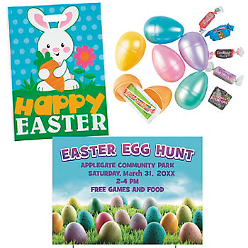 Bulk Personalized Candy-Filled Easter Egg Hunt Kit for 100