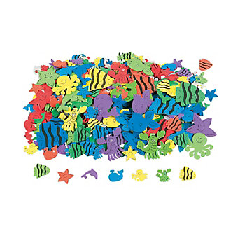 Bulk Under the Sea Foam Self-Adhesive Shapes - 520 Pc.