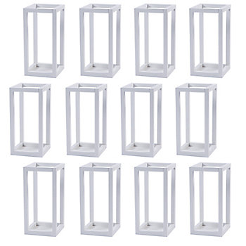 Bulk White Centerpiece Wooden Frames - 12 Pc.