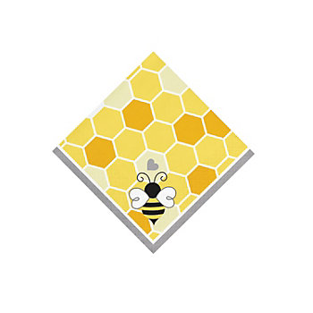 Bumblebee Party Beverage Napkins - 16 Pc.
