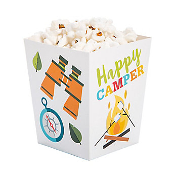 Camp Party Popcorn Boxes - 24 Pc.