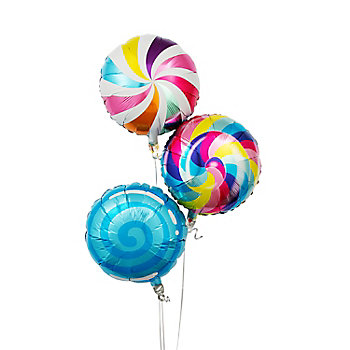 Candy World 20" Mylar Balloons - 3 Pc.