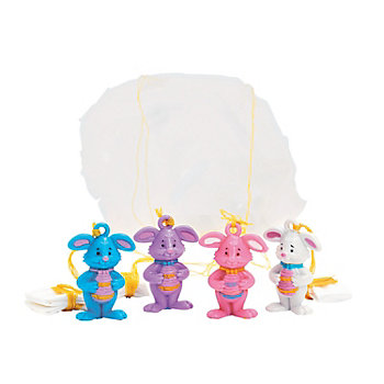 Charming Mini Easter Character Paratroopers - 48 Pc. for Spring Fun