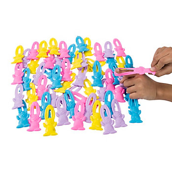 Charming Stretchable Flying Easter Bunnies - 60 Pc. for Celebrations