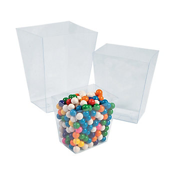 Clear Plastic Candy Containers - 6 Pc.