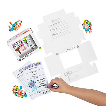 Color Your Own Home Desk Pet Habitat Kit with Erasers for 24