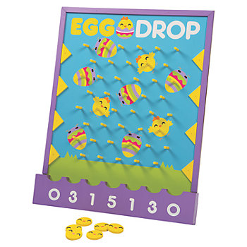 Colorful Easter Egg Disc Drop Game with 5 Fun Discs - 5 Pc.