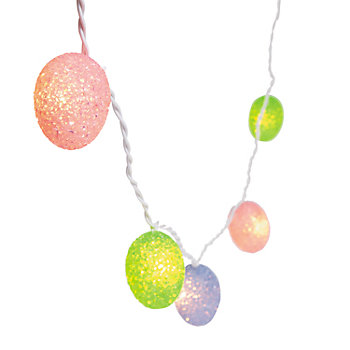 Colorful Easter Egg String Lights - 10 Pc. for Festive Celebrations