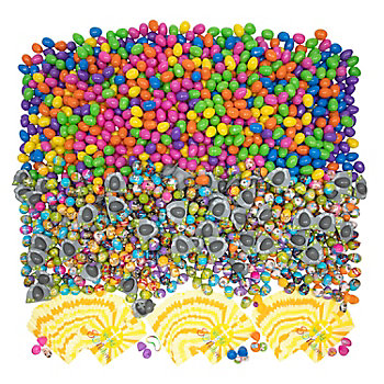 Complete Religious Easter Egg Hunt Kit for 200 Kids - 2208 Pc.