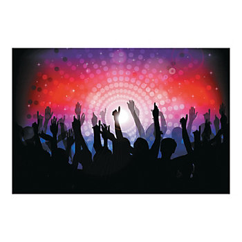Dance Party Backdrop Banner - 3 Pc.