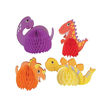 Dinosaur 1st Birthday Centerpieces - 6 Pc.