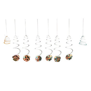 Disney Moana Hanging Swirl Decorations - 8 Pc.